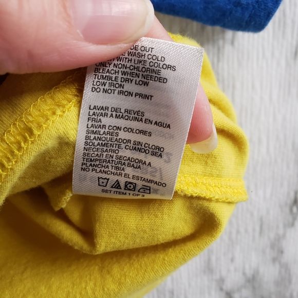 💕 Healthtex Short Sleeves Yellow Tee Size 2T - Picture 9 of 12